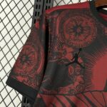 Mens Brazil 2025/26 Jordan Black and Red Jersey 6