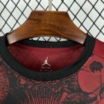 Mens Brazil 2025/26 Jordan Black and Red Jersey 5