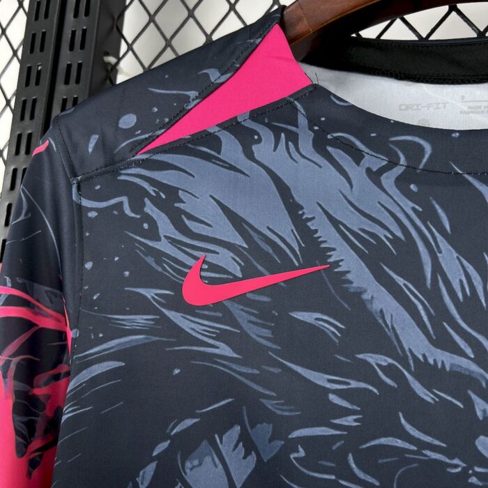 Mens Barcelona 2025/26 Black-Red Dragon Edition Jersey 6