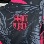 Mens Barcelona 2025/26 Black-Red Dragon Edition Jersey 5