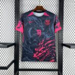 Mens Barcelona 2025/26 Black-Red Dragon Edition Jersey 3