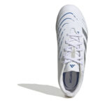 adidas Predator Junior Firm Ground Football Boots – White/Silver – view 5