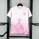 Mens Brazil 2025/26 pink white Jersey 2