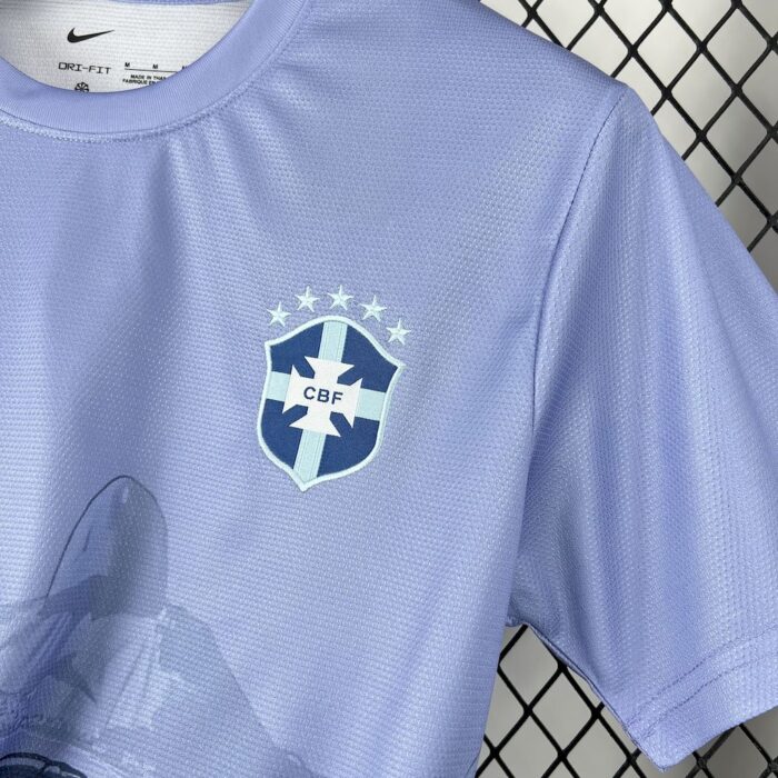Mens Brazil 2025/26 Light purple Jersey 4