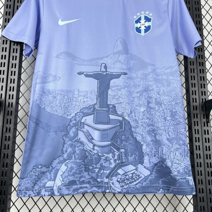 Mens Brazil 2025/26 Light purple Jersey 3