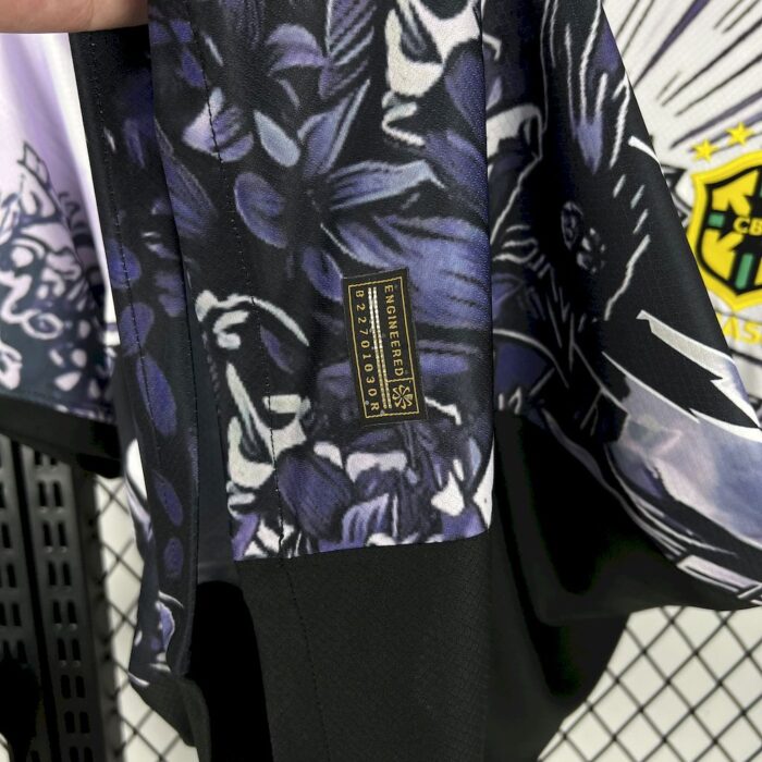 Mens Brazil 2025/26 Dark Purple Jersey 3