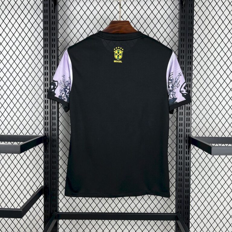 Mens Brazil 2025/26 Dark Purple Jersey 1