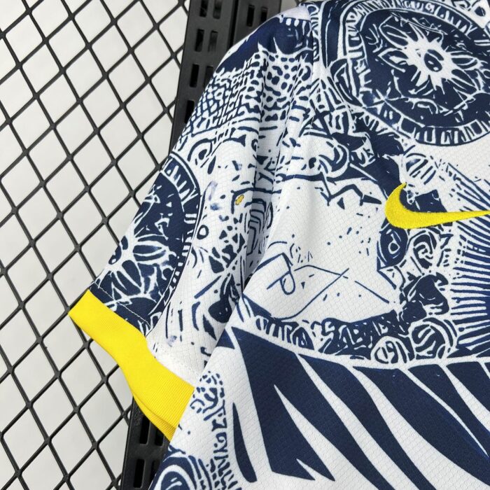 Mens Brazil 2025/26 Blue and white Jersey 5