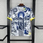 Mens Brazil 2025/26 Blue and white Jersey 1