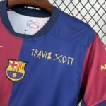 Mens Barcelona 2024/25 Home Travis Scott Jersey 2