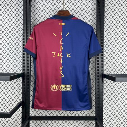 Mens Barcelona 2024/25 Home Travis Scott Jersey 1