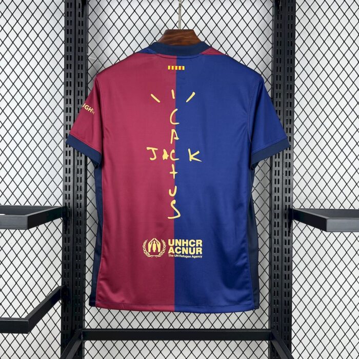 Mens Barcelona 2024/25 Home Travis Scott Jersey 1