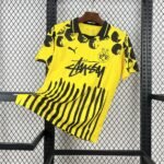 Mens Borussia Dortmund 2025/26 Yellow Customized Jersey