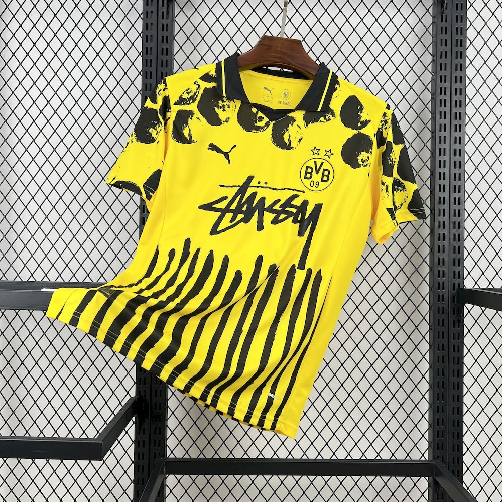 2025052817014027.jpg Mens Borussia Dortmund 2025/26 Yellow Customized Jersey
