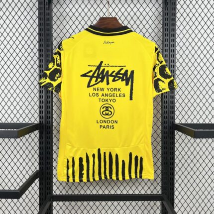 Mens Borussia Dortmund 2025/26 Yellow Customized Jersey 1