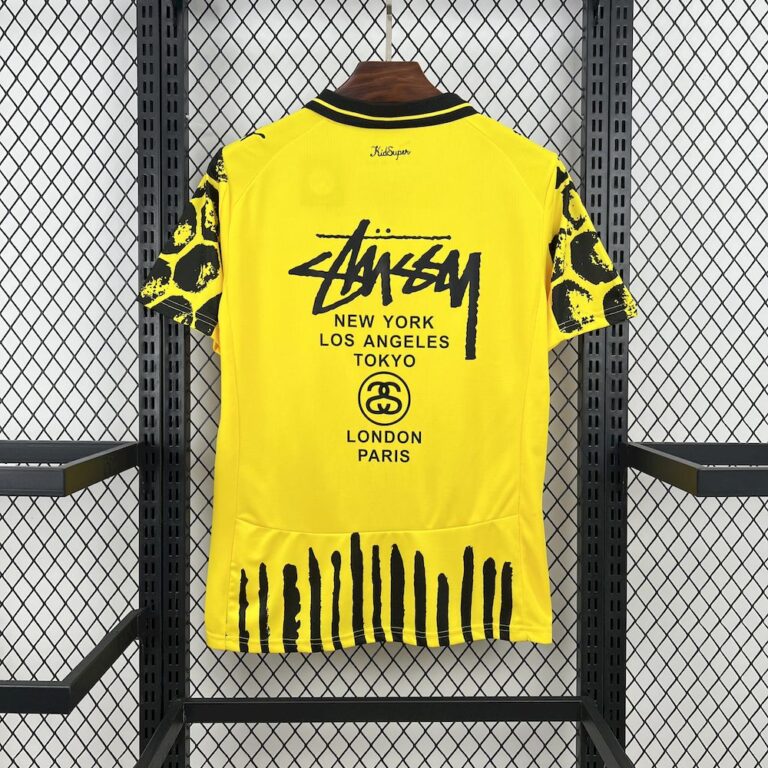 Mens Borussia Dortmund 2025/26 Yellow Customized Jersey 1