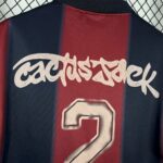 Mens Barcelona Hot Sale 2000/01 Home Retro Skeleton Jersey 4