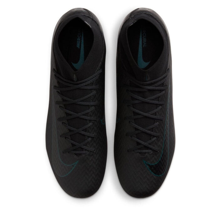 Nike Zoom Mercurial Superfly 10 Firm Ground Football Boots – Black/Green – view 6