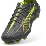 Puma Ultra 5 Firm Ground Football Boots – Silver/Yellow – view 6