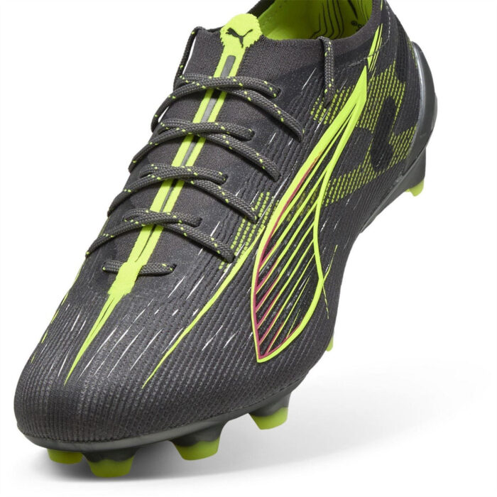 Puma Ultra 5 Firm Ground Football Boots – Silver/Yellow – view 6