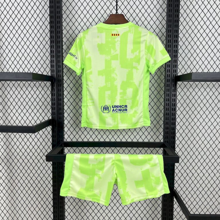 Kids Barcelona 2024/25 Third Travis Scott Edition Kit 1