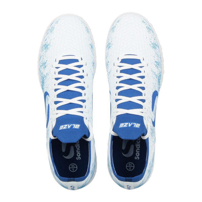 Sondico Blaze Junior Turf Football Boots – White/Blue – view 6