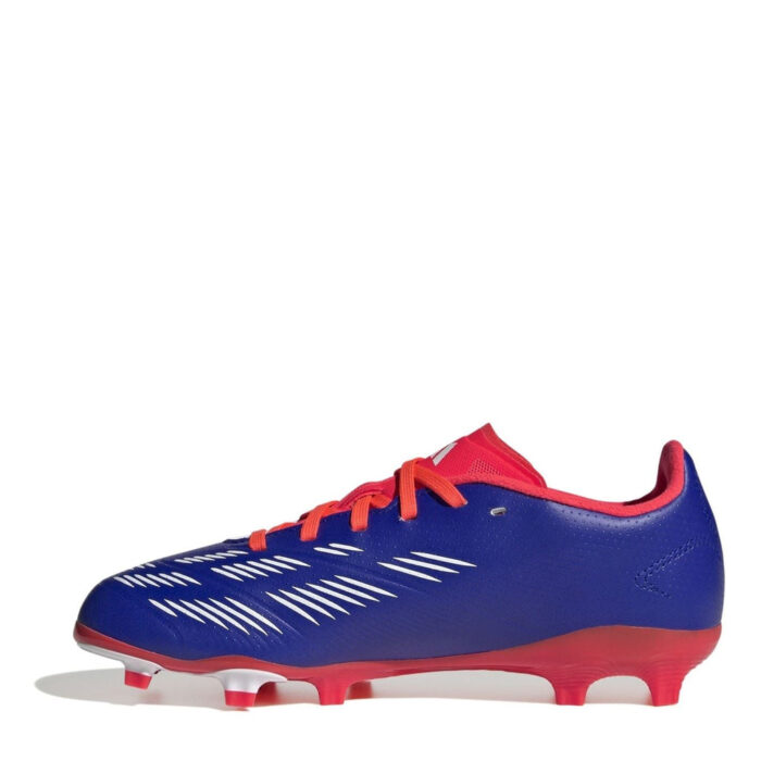 adidas Predator Junior Firm Ground Football Boots – Blue/Wht/Red – view 2