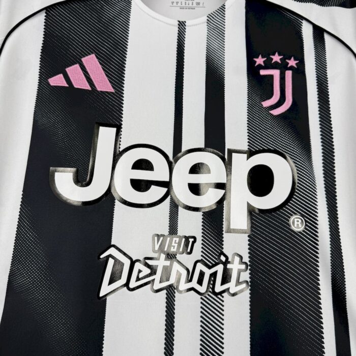 Mens Juventus 2025/26 Home With New Sponsors Jersey 3