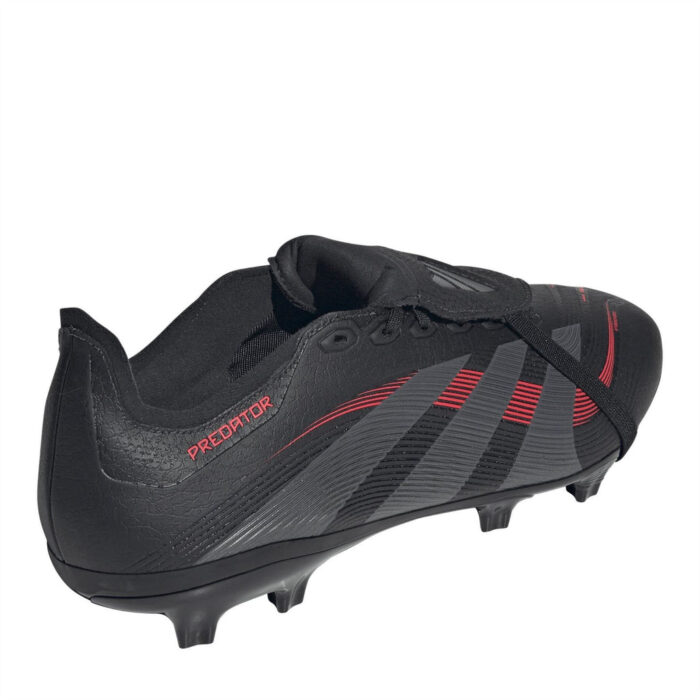adidas Predator Firm Ground Football Boots – Black/Grey – view 4