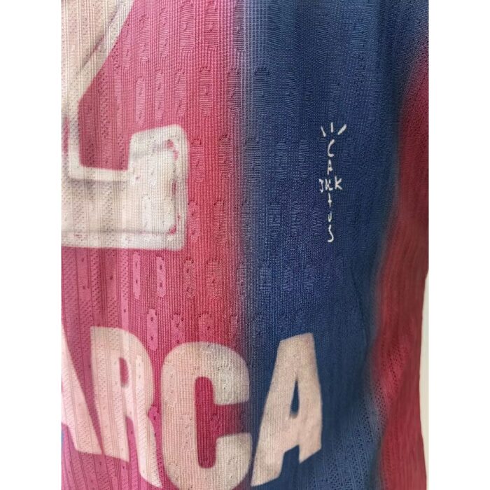 Mens Barcelona 2000/01 Home Retro Skeleton Jersey Player Version 6