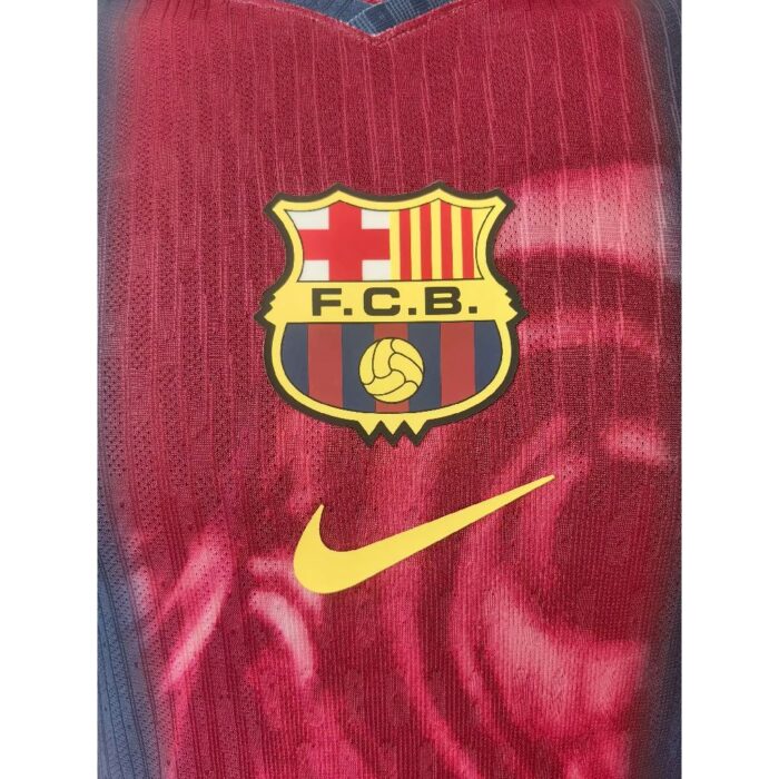 Mens Barcelona 2000/01 Home Retro Skeleton Jersey Player Version 5