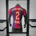 Mens Barcelona 2000/01 Home Retro Skeleton Jersey Player Version 1