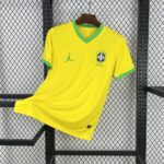 Mens Brazil 2025/26 Jordan Yellow Jersey