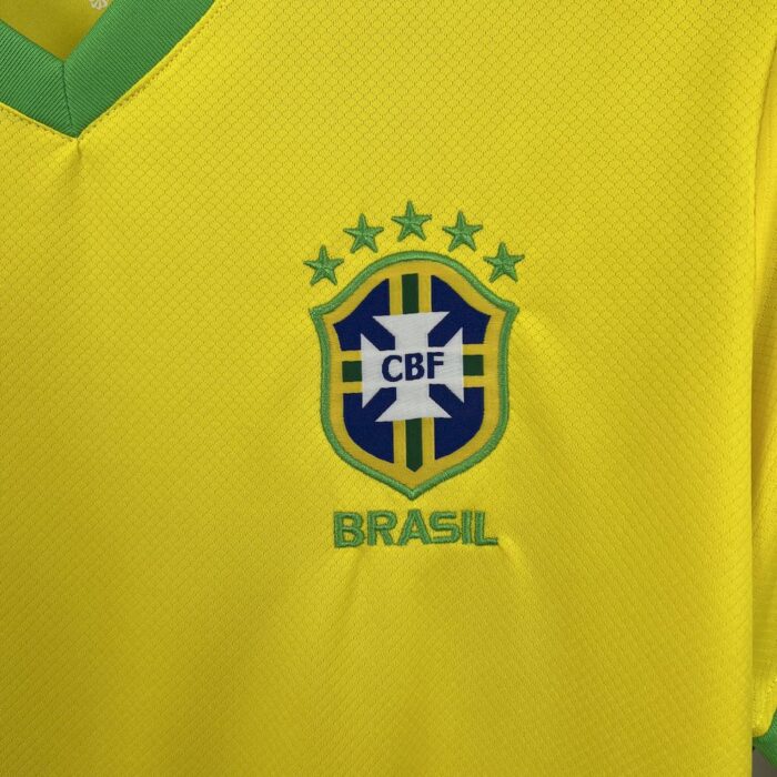 Mens Brazil 2025/26 Jordan Yellow Jersey 4