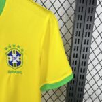 Mens Brazil 2025/26 Jordan Yellow Jersey 2