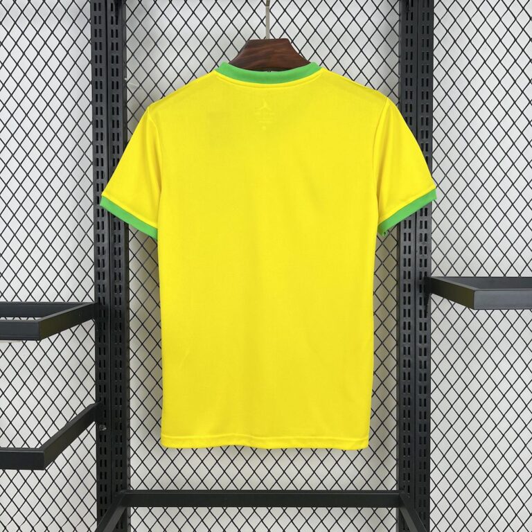 Mens Brazil 2025/26 Jordan Yellow Jersey 1