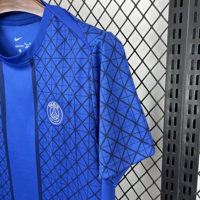 Mens Paris Saint-Germain 2025/26 Pre-Match blue Jersey 2