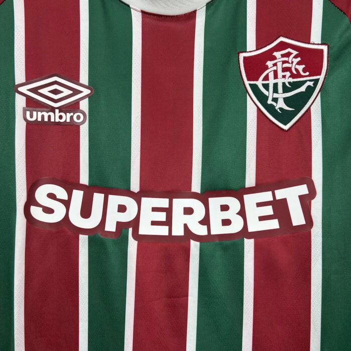 Mens Fluminense 2025/26 Home Long Sleeve Jersey 6