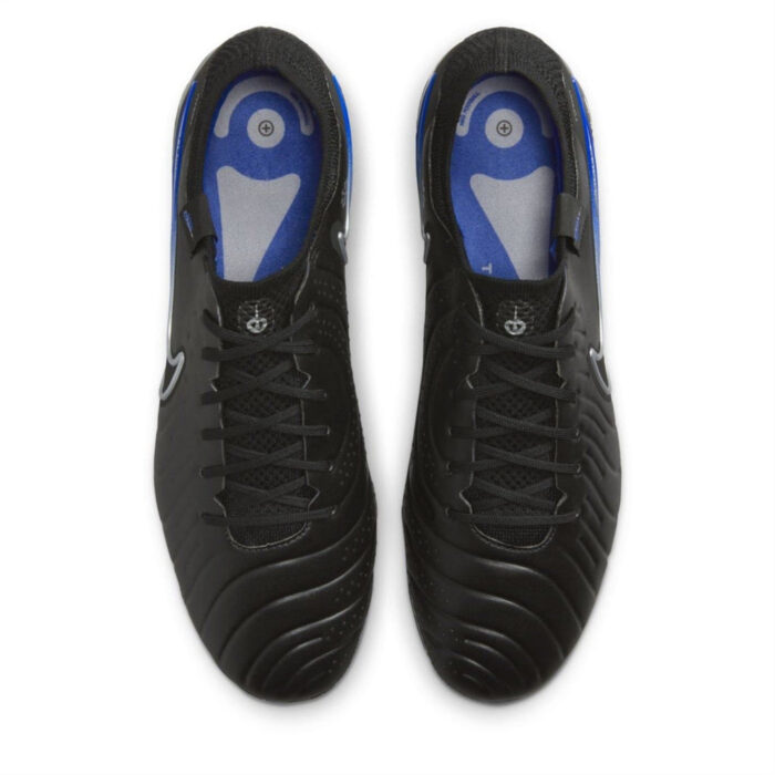 Nike Tiempo Legend 10 Firm Ground Football Boots – Black/Chrome - Image 6