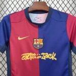 Kids Barcelona 2024/25 Home Travis Scott Edition Kit 8