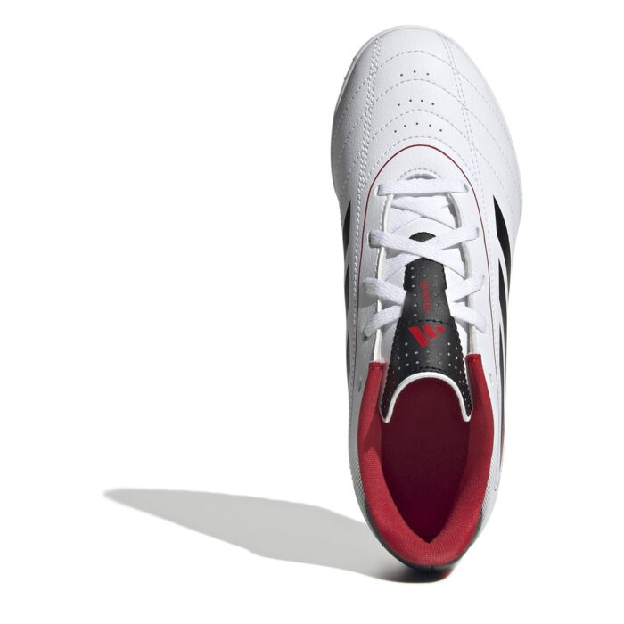 adidas Goletto Viii Junior Turf Football Boots – White/Black – view 5
