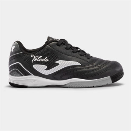 Joma Toledo Low Top Flat Heel Junior Indoor Football Boots – .Black/White