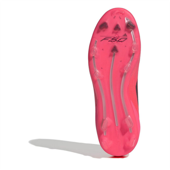 adidas F50 Junior Firm Ground Football Boots – Pink/Black – view 6