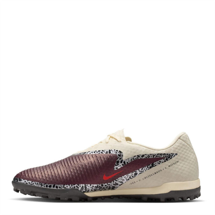 Nike Phantom 6 Low Turf Football Boots – Burgundy/Print – view 2