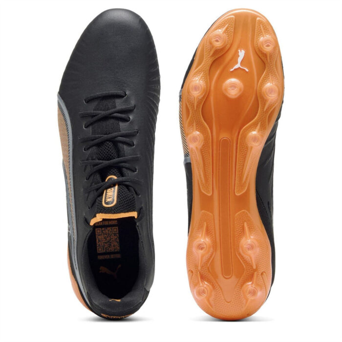 Puma King Firm Ground Football Boots – Black-Heat – view 3