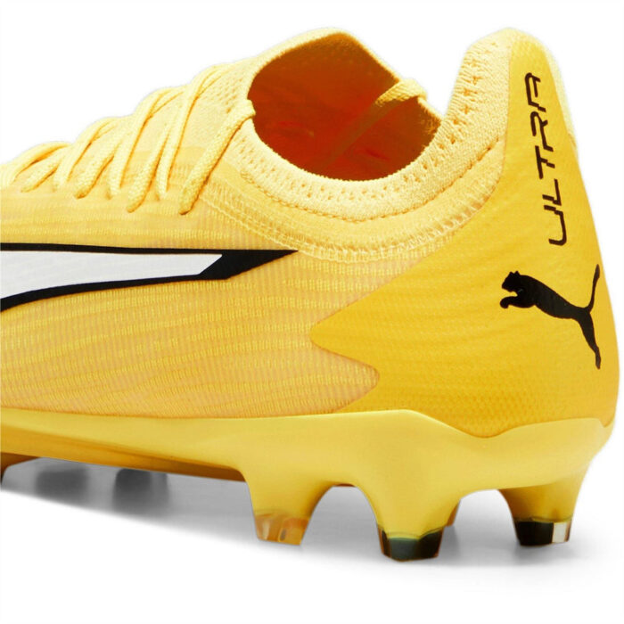 Puma Ultra Firm Ground Football Boots – Yellow/White - Image 5