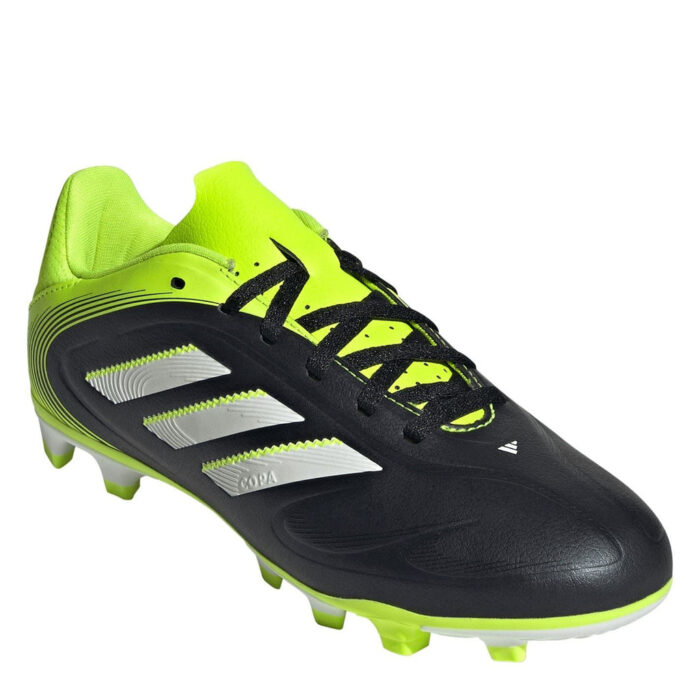 adidas Copa Pure 3 Junior Firm Ground Football Boots – Black/Lemon - Image 6
