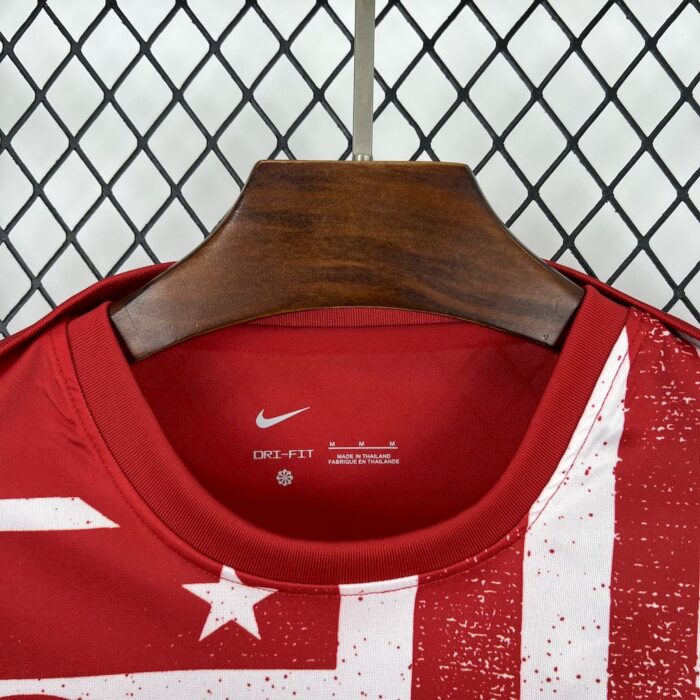 Mens Atletico Madrid 2025/26 Pre-Match Long Sleeve Jersey 4