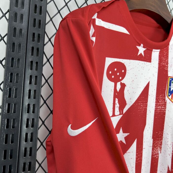 Mens Atletico Madrid 2025/26 Pre-Match Long Sleeve Jersey 2
