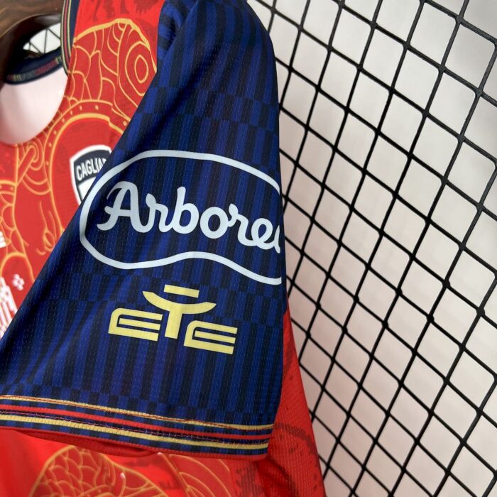 Mens Cagliari Calcio 2024/25 Year of the Snake Limited Edition Jersey 4